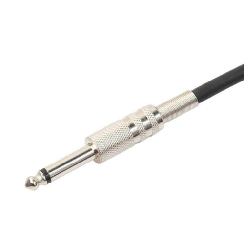 XLR Male To 6.35mm 1/4" Mono Male Microphone Audio Converter OFC Cable, 1.5m, Black