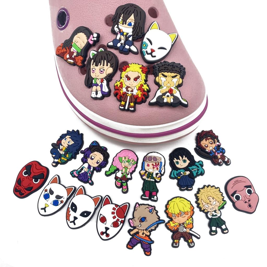 Demon Slayer Clog Shoe Charms & Cartoon Ornaments