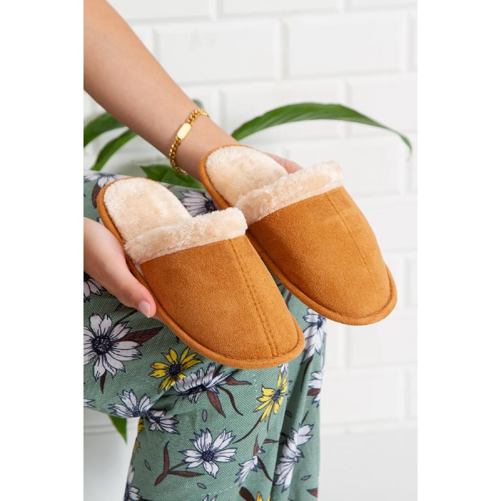 Modafrato Pufidi Indoor Wool Unisex House Slippers Winter Slippers