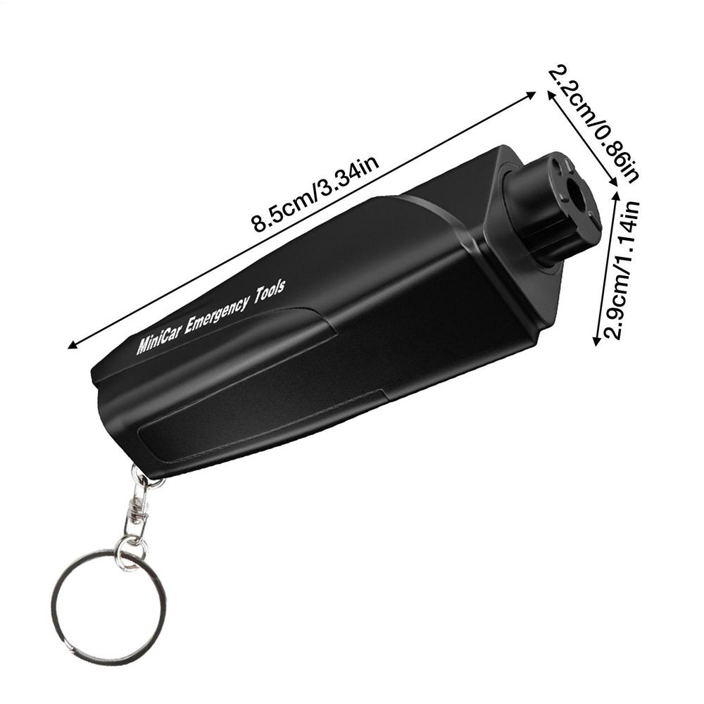 

Window Breaker Safety Hammer vehicle emergency Glass Breaker kit Multi-functional Escape Tool For Family Rescue Survival чорний