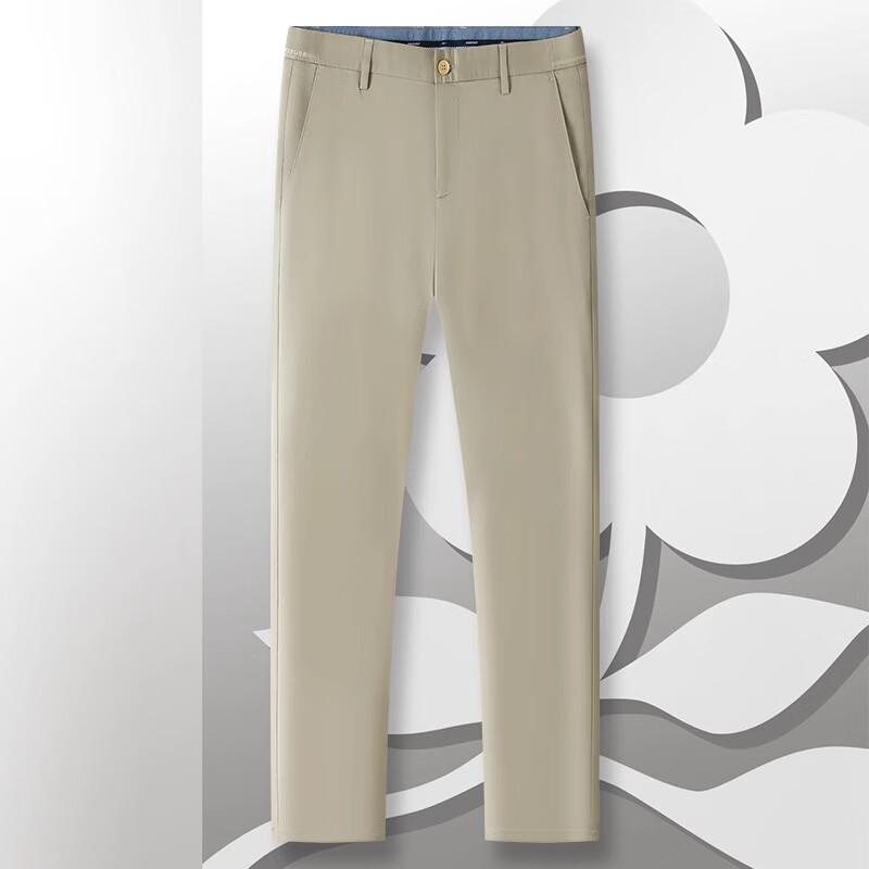 MONTAGUT Men's Cotton Blend Casual Trousers