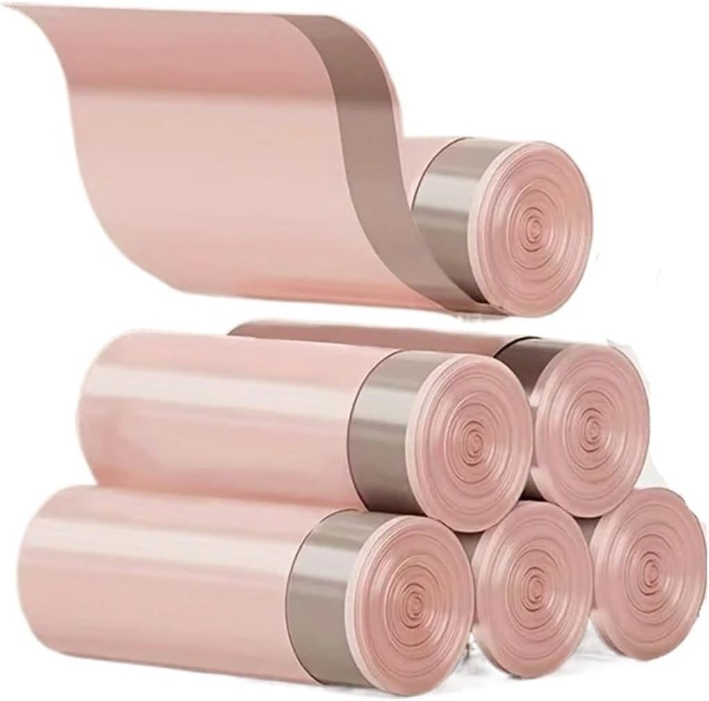 

Drawstring Small Trash Bags 4 Gallon Thicken Drawstring Small Garbage Bags for Kitchen Bathroom Bedroom Home Office Trash 15pcs 1Roll розовый