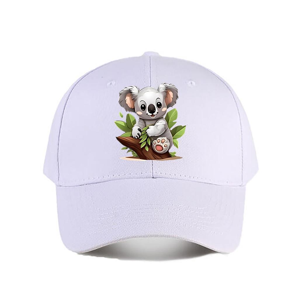 Cute Cartoon Koala Plush Toy Kids Room Decor Baseball Cap Fashion Unisex Sunhat Womens Outdoor Sports Snapback Cap