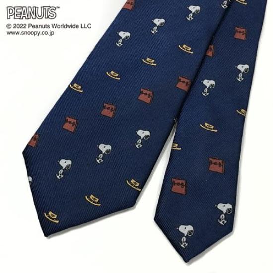 [Peanuts] Snoopy Necktie PN916758 Navy