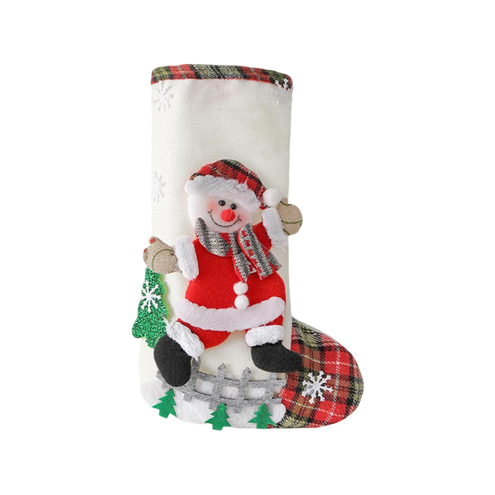 

Personalized Christmas Stockings Embroidered Christmas Socks Candy Gift Bags Christmas Tree Ornaments Party Decoration One Size