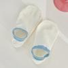 Female Summer Thin Color Matching Shallow Mouth Invisible Non Slip Heel Socks