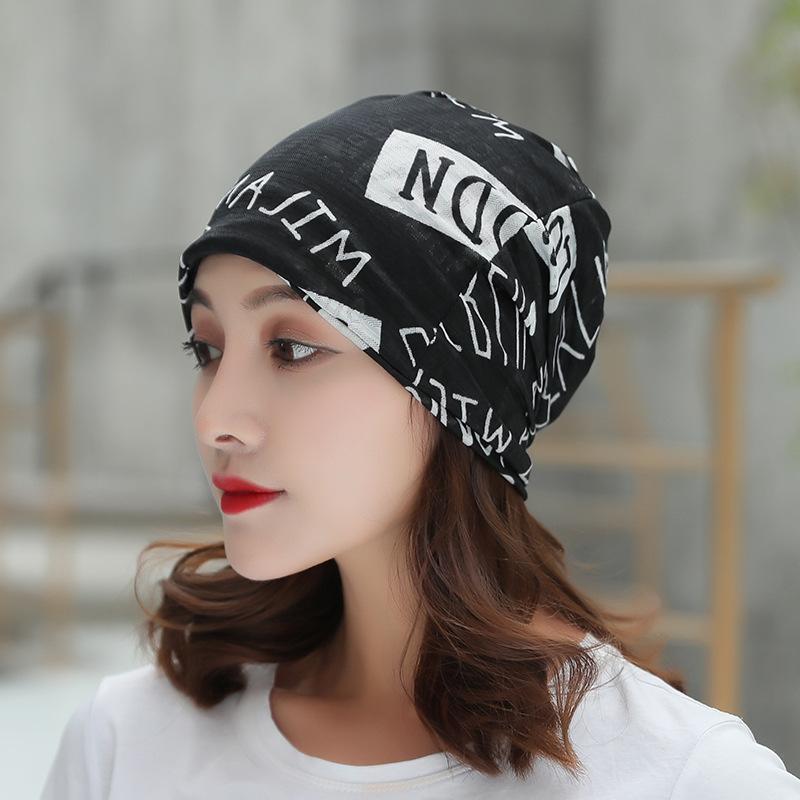 Spring And Summer Package Set Turban Cap Fashion Printing Bald Head Chemotherapy Cap Thin Section Pregnant Woman Monthly Hat Women's Hat