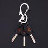 Lifter Sechskantschraubendreher Flaschenöffner Schlüsselring Schlüsselanhängerhaken Outdoor Edelstahl Karabiner Kappe Multitool Wanderzubehör