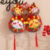 New Year Mascot Doll Cartoon Twelve Zodiac Signs Dragon Rabbit Ox Doll Activity Gift Plush Toy