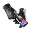 1Pair Touch Screen Leather Winter Gloves Cold Resistance Thickened Velvet Windproof Waterproof Warm Motorcycle Riding Gloves