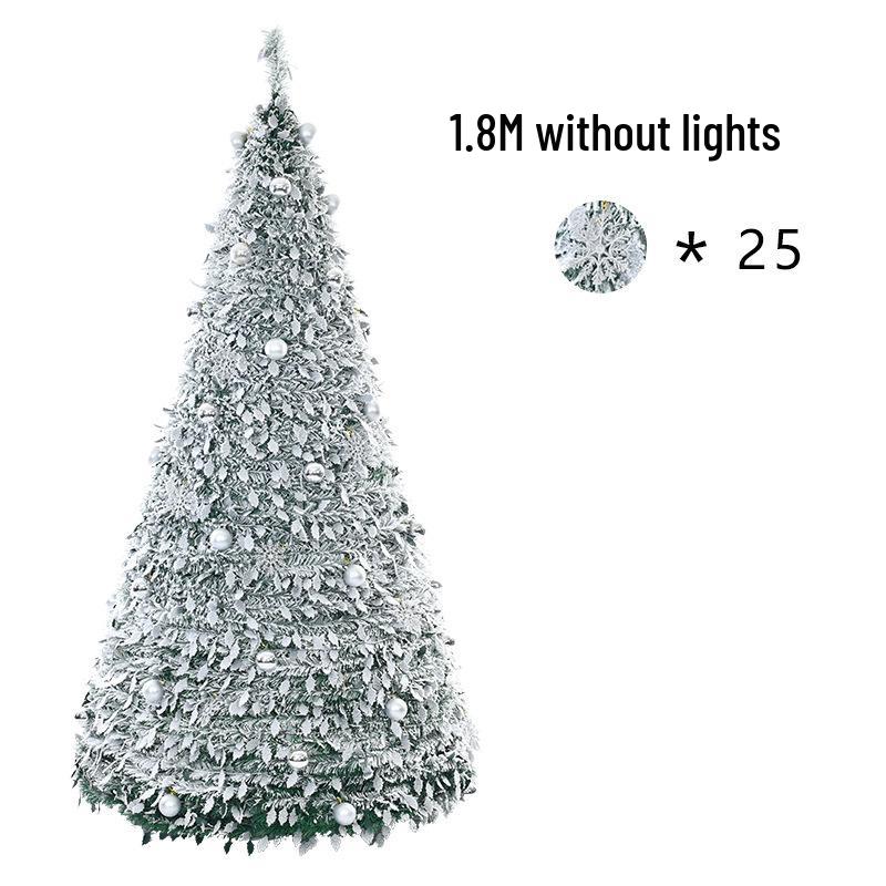 Раскладная Светящаяся Пагода - Рождественская Елка - Круглая, Складная, 1,5 м/1,8 м/2,1 м