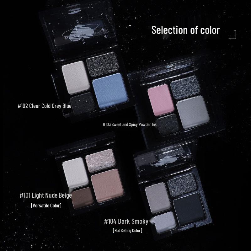 Biya Smoky Glam Eyeshadow Quad - Matte & Shimmer Palette