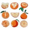 Orange Theme Embroidery Sticker Ironing Cute Fruit Cloth Sticker Clothes Dressing Patch Sticker Bag Decoration Embroidery Chapter Boy