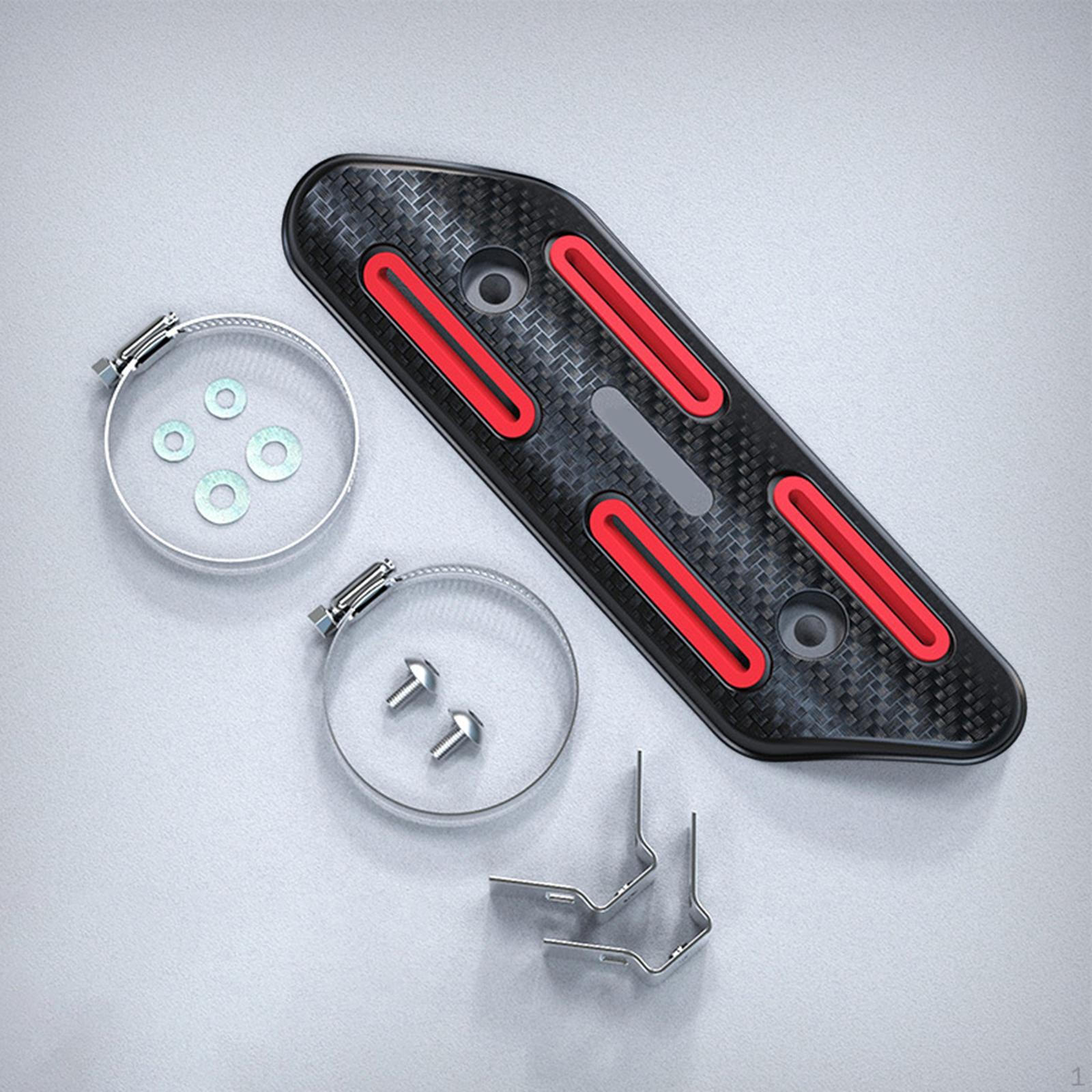 

Теплозащитный экран выхлопной системы мотоцикла для оптимальной защиты красный