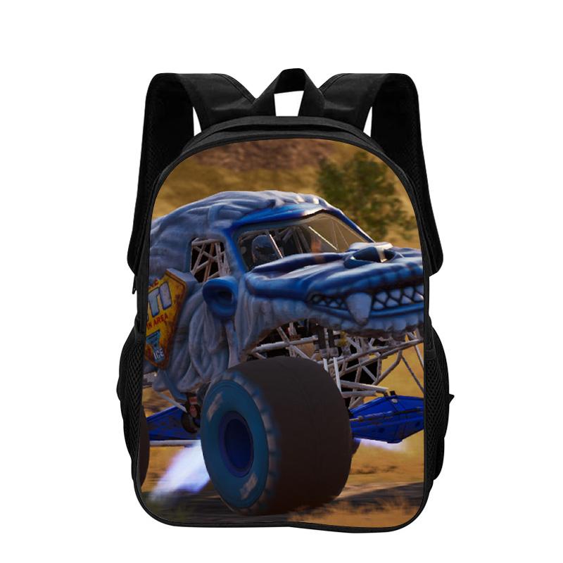 Monster Jam Cartoon Printed Backpack New Trend, Large Capacity, Best Campus Companion for Primary and Secondary School Students