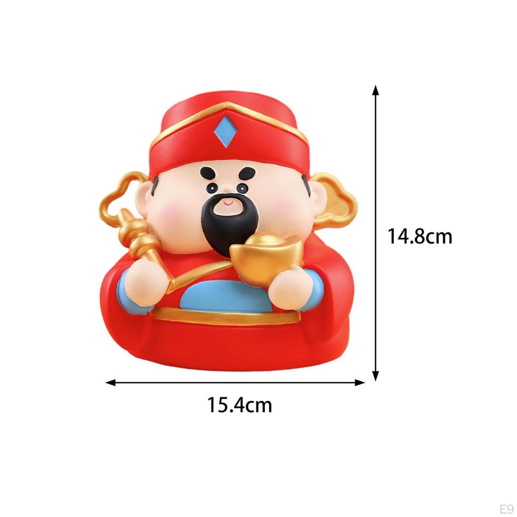 Chinese Wealth Deity Figurine for Abundant Home Blessings