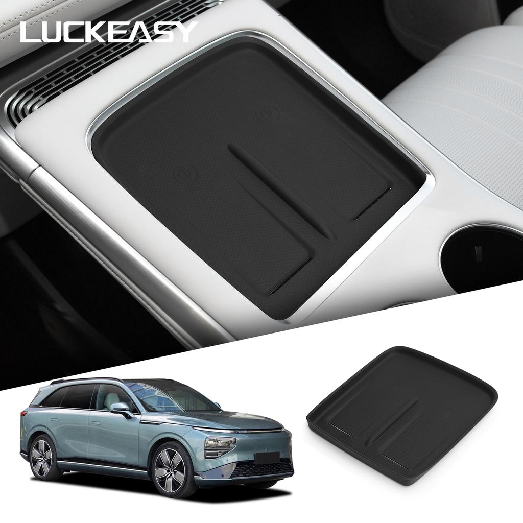 For Xpeng G9 2026 Wireless Charging Pad Protective Mat Auto Interior Accessories Non-slip Pad Car Phone Charger Mat