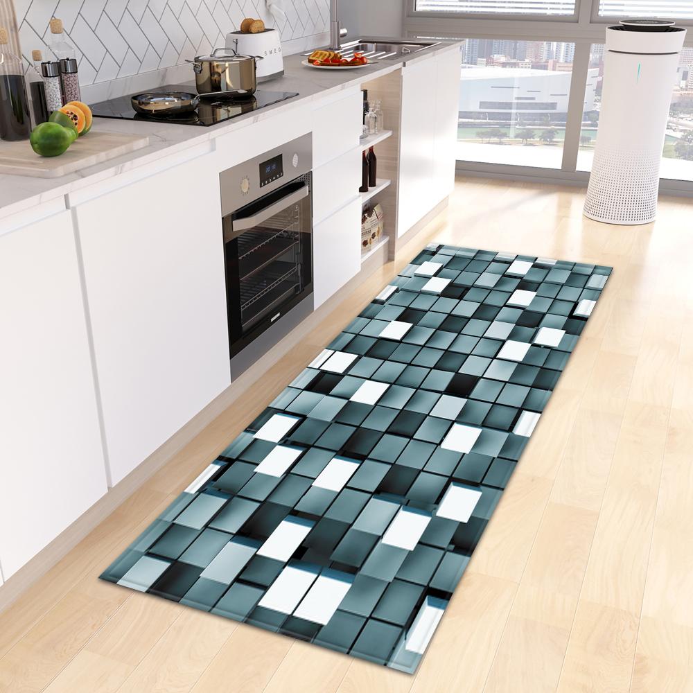 Kitchen Mat Home Bedroom Entrance Door Mat Living Room Floor Carpet Corridor Balcony Door Non-slip Carpet