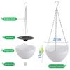 Durable Self-absorbing Hanging Basket Plastic Colorful Flower Pot Hanging Flower Pot Garden Decoration