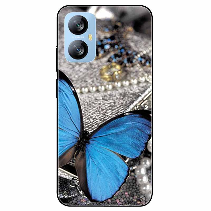 Für Blackview A52 Pro Hülle Handyhülle Stoßfeste Schwarz lackierte TPU Hülle für Blackview A52 Pro Silikon Weicher Bumper A52Pro Süß