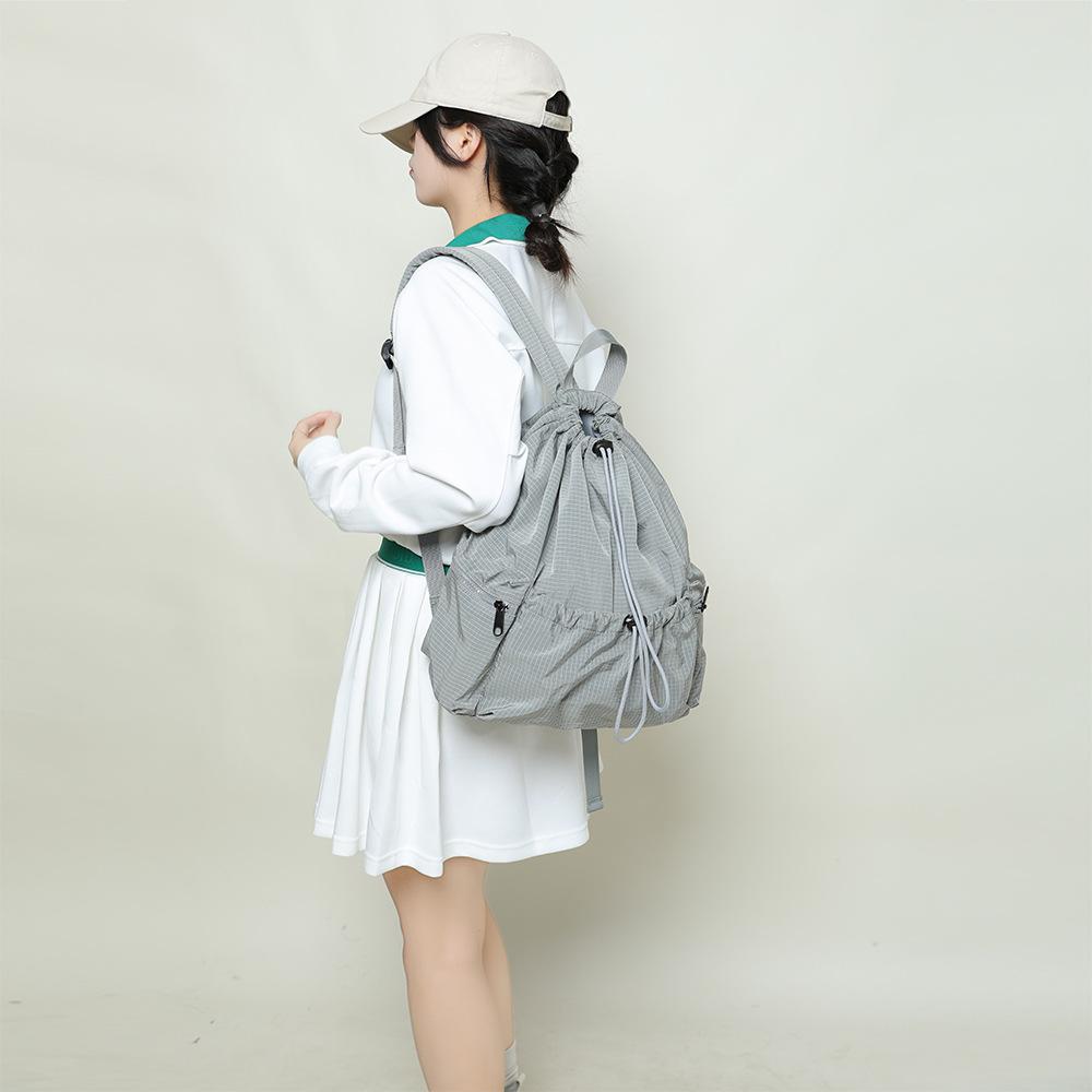 Spring Nylon Waterproof Lightweight Backpack Small Backpack Female Cycling Sports College Student Schoolbag Travel
