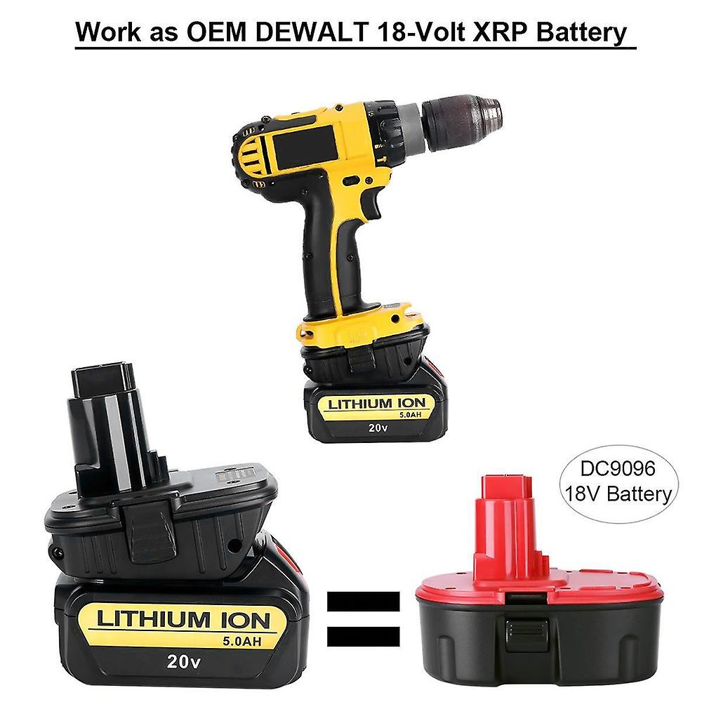 20V Battery Adapter DCA1820 for Dewalt 18V Tools Convert Dewalt 20V Lithium Battery for Dewalt 18V B