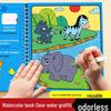 In-Stock Magic Water Doodle Book for Kids - Reusable Coloring Album with Water Brush