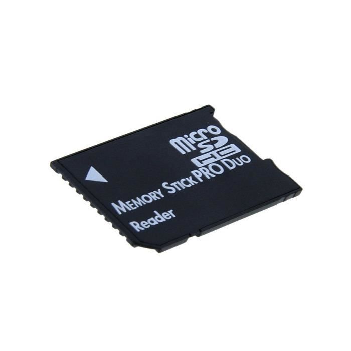 Adaptateur de carte mémoire - Sony - PSP - Noir - Compatibilité PSP - Memory Stick