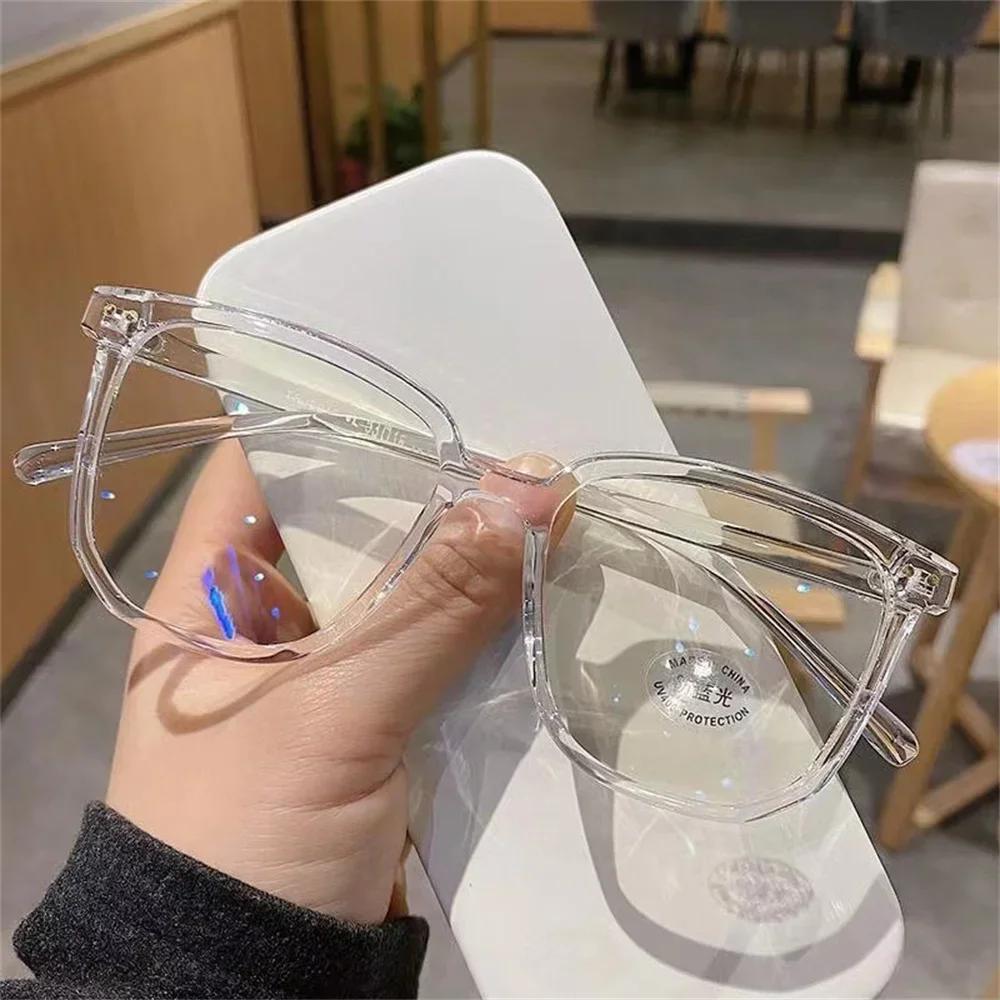 

Anti Blue Light Glasses Transparent Frame Round Glasses Blue Light Blockers Blackout Glasses For Screen Time Digital Devices Eye белый