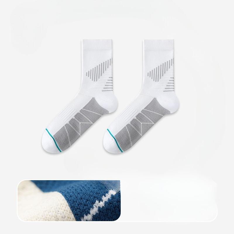 Men's Autumn and Winter Professional Outdoor Running Breathable Sweat Absorbing Non Slip Pressure Tube Socks