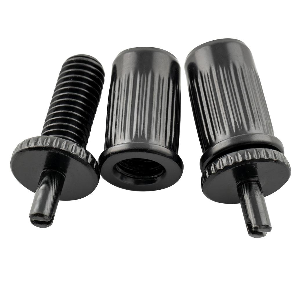 Musiclily Locking Roller Bridge for LP Electric Guitars, Black