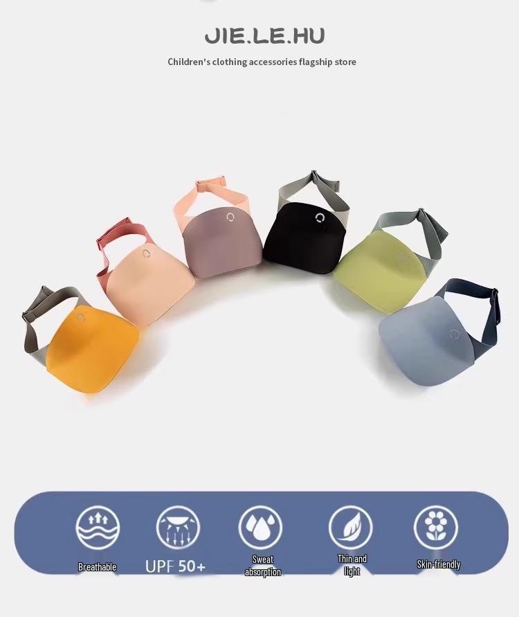 Kids' UV Protection Wide Brim Sports Sun Visor Hat for Outdoor Beach