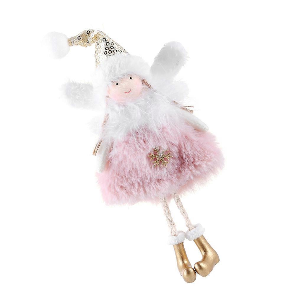 Crochet Angels Ornaments Doll Pendant Christmas Tree Decor Kids 1Set