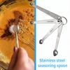 4pcs/set Stainless Steel Spice Measuring Spoons Compact and Portable Carry Convenient Kitchen Cooking Sugar Salt Scoop