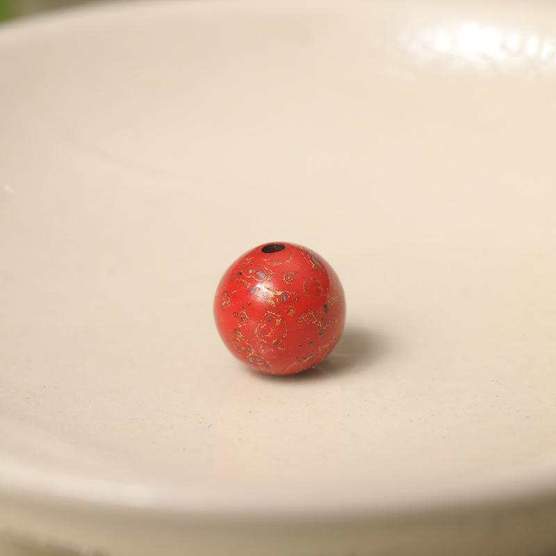 Genuine Flawless 8mm Lacquer Beads Inlaid with Mother-of-Pearl Buddhist Prayer String