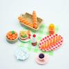 1Set Dollhouse Mini Breakfast Play Dim Sum Bread Jam Plate Model Miniature Kitchen Cooking Baking Model Diy Doll Accessories