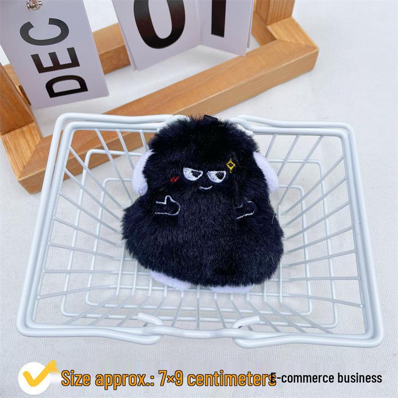 

Подвеска «Черная овца» плюшевая игрушка цепочка с бусинами: Украшение для автомобиля и брелок для сумки, Забавный подарок для пары