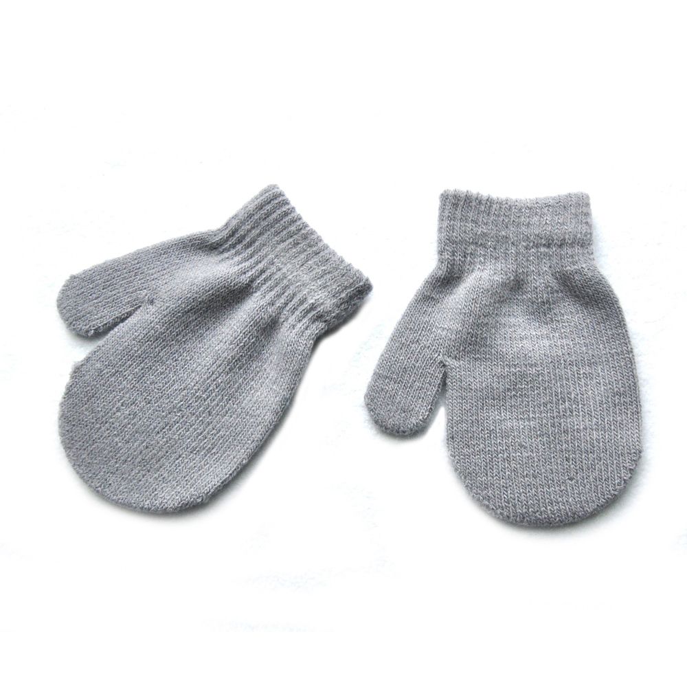 Fashion Childrens Kids Thickening Warm Knitted Gloves Winter Glove Candy Color Full Finger Mittens