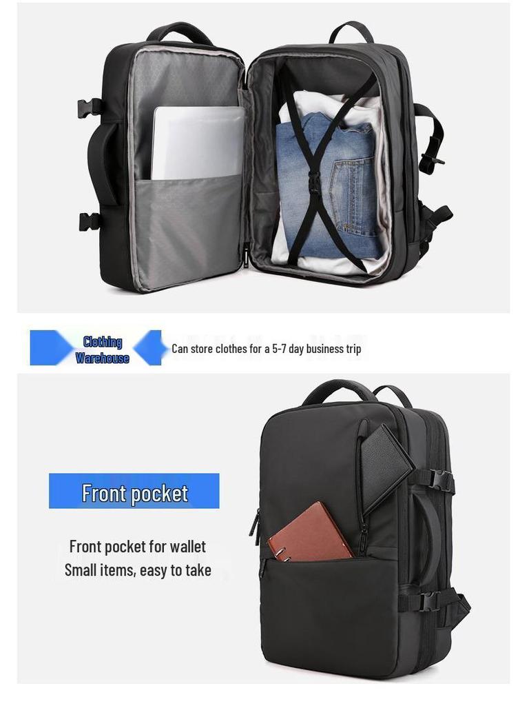 Stilvoller Unisex Business- & Reiserucksack - Wasserdicht, Großes Fassungsvermögen, Ideal für Laptops & Schule