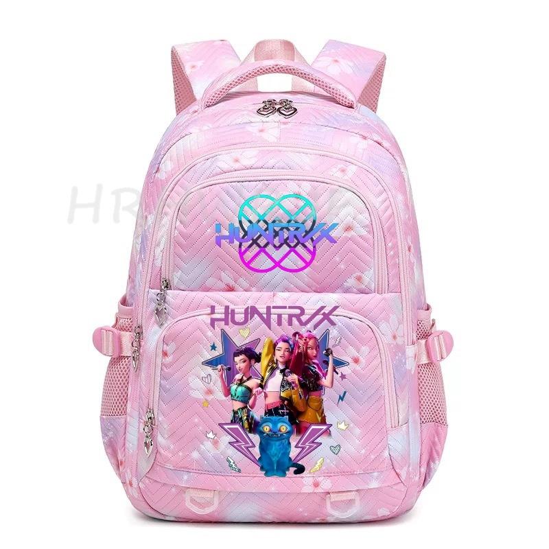 K-pop Backpack Teens Girls Capacity Schoolbag Flowers Printe Laptop School Backpack Travel Rucksack YK2 Mochila