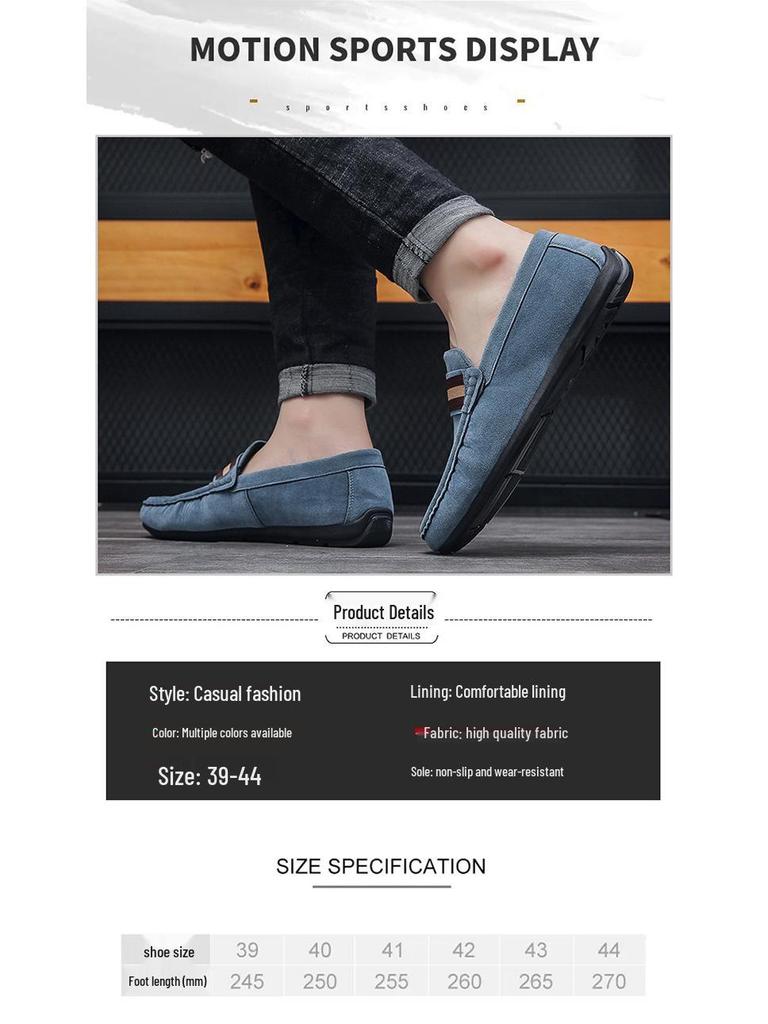 Spring/Summer 2024 Men's Versatile Slip-on Loafers - Casual and Stylish Driving Shoes