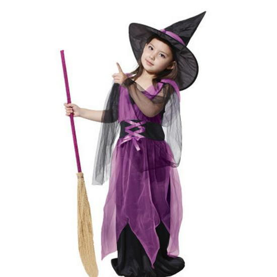 Kinder Anime Cosplay Hexe Halloween Kostüm Set