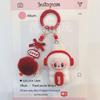 Labu Cute Doll Sitting Posture Plush Bag Couple Car Keychain Hanging Pendant Mobile Phone Chain
