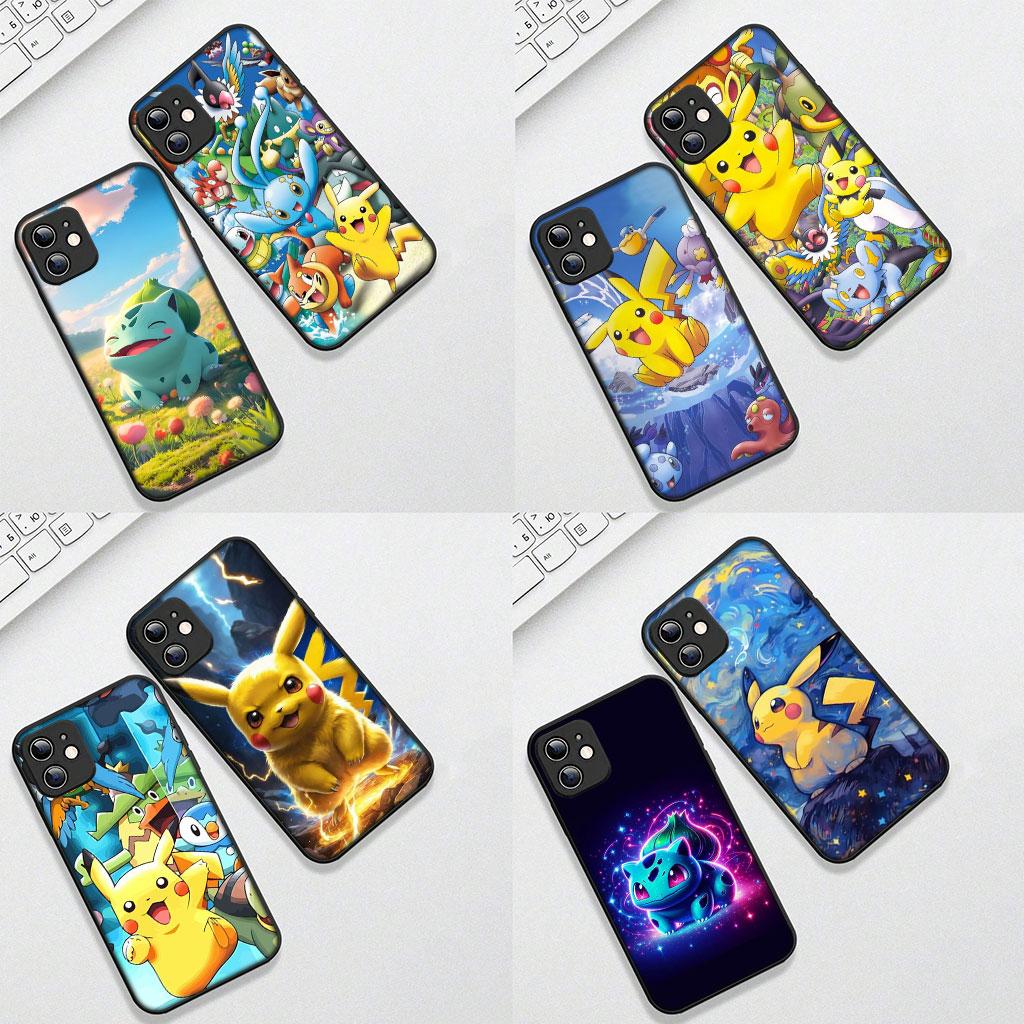 Soft Cover for Xiaomi Redmi 15 9A 9C NFC 7A 9T Note 9 8 7 8T 15c A5 Coque Phone Case Squirtle P-Pokemons GO P-Pikachus