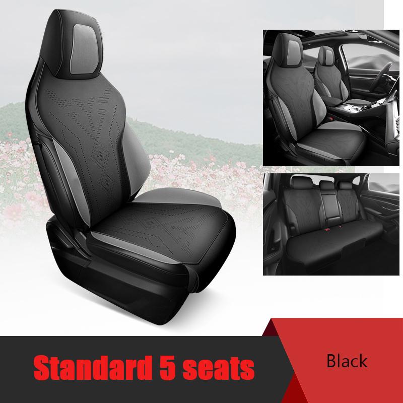 Premium Suede Car Seat Cover Pads For BYD Song Plus 2020-2025 Accessories Breathable Seat Cushion All Seasons Ptotection Mats