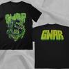 GWAR Band Retro 90er Grün Schwarz Doppelseitiges T-Shirt