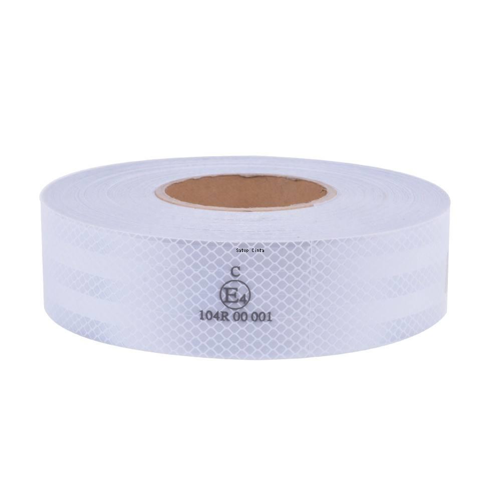 2Inch*33FT White Reflective Tape PET Diamond Grade Waterproof Truck Reflectors Adhesive Conspicuity Stickers For Trailers Trucks