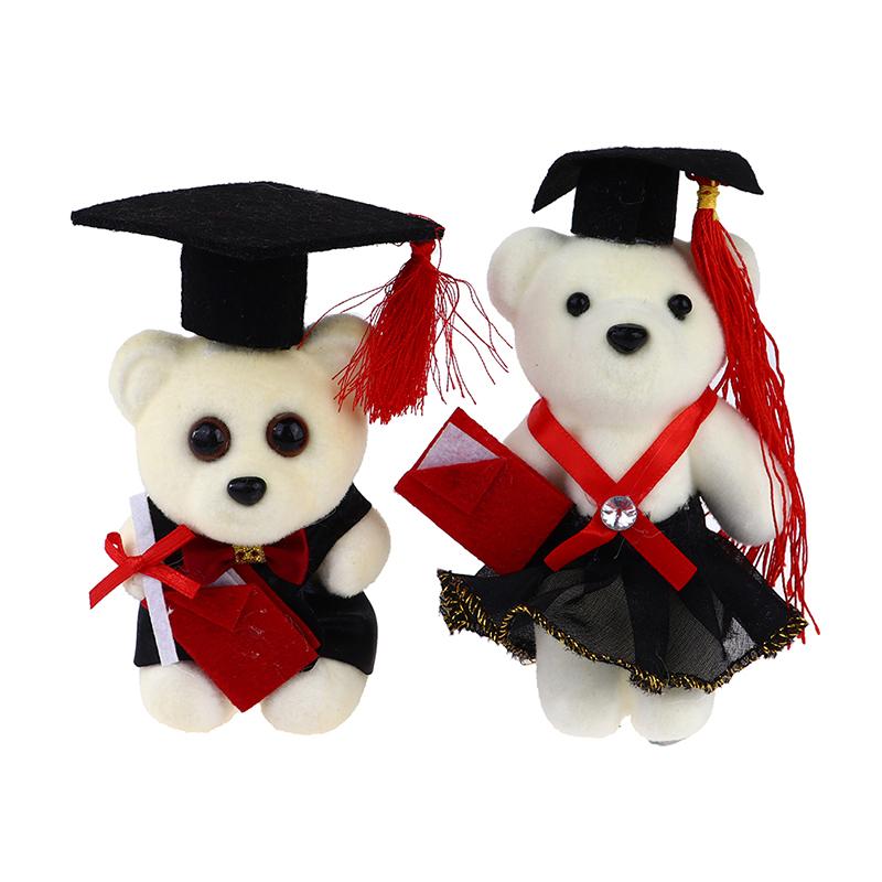 12Cm Standing Graduation Ceremony Bear Doll Flower Bouquet Decoration