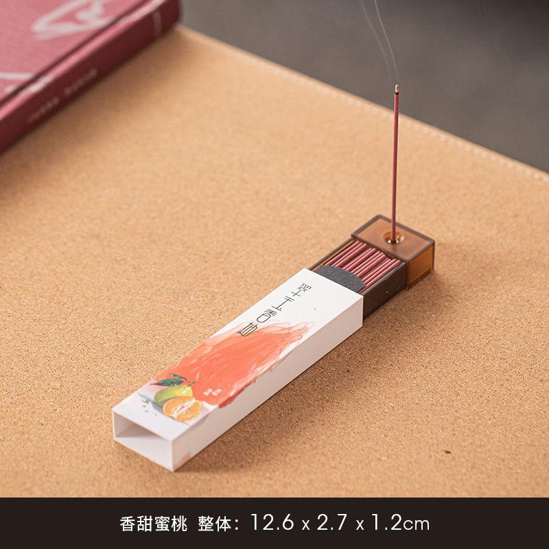 

Portable Pocket Incense with Incense Stand New High-end Home Indoor Coffee Floral and Fruity Scented Incense with Built-in Stick Fragrant Pomelo