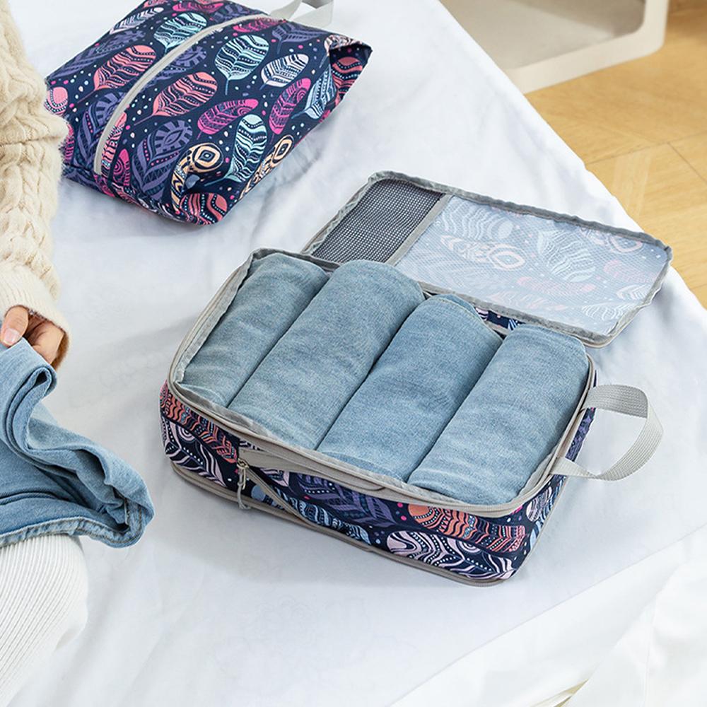 Portable Travel Compression Storage Bag, Washable Expandable Luggage Storage Bag Set, Clothing Sorting Bag, Travel Storage Bag